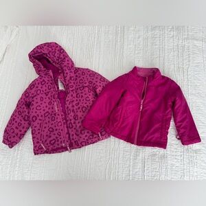 Cat & Jack Fuchsia 3 in 1 coat set